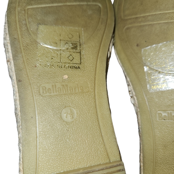 Bella Marie Mandy Espadrille Rockstar Size 7.5 - Picture 6 of 6
